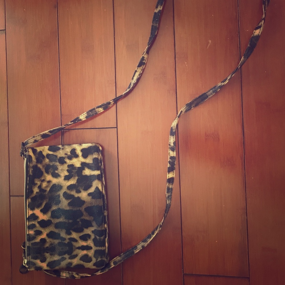 Leopard Print Small Cross Body Purse